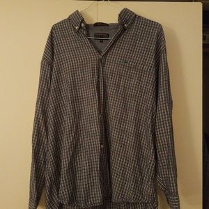 Alexander Julian Colours- gray plaid XXL button up